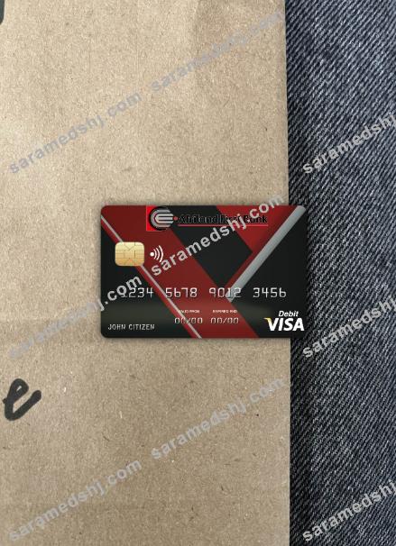 Congo Afriland First bank visa card photolook front